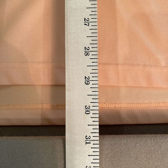 Peter Millar Polo Shirt Mens Medium Light Orange Solid Golf M - Picture 6 of 9